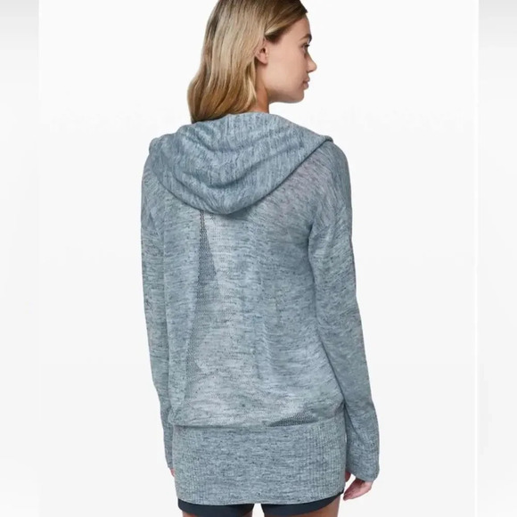 Lululemon Calm and Collected Wrap Heathered Sailboat Blue Size Medium - Picture 3 of 10